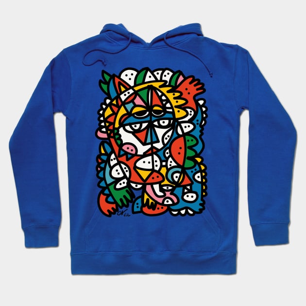 Inca Graffiti Street Art Character Hoodie by signorino